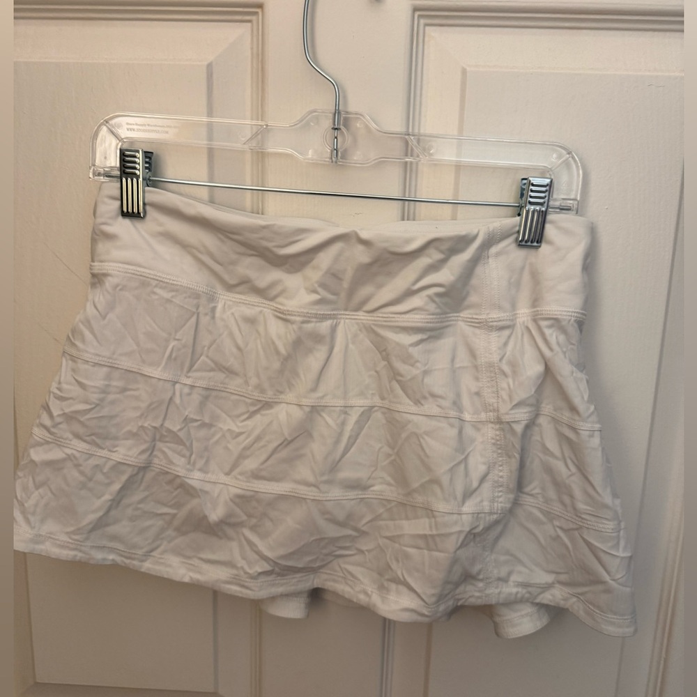 Lululemon pace rival skirt white size 6